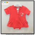 BKD short sleeve plain red baby bodys